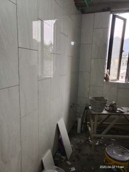 思南尊龙世纪城业主泥工施工中